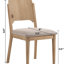 Ensemble de table de salle à manger rectangulaire 5 pièces et chaises avec coins légèrement arrondis, revêtement en tissu-795395407