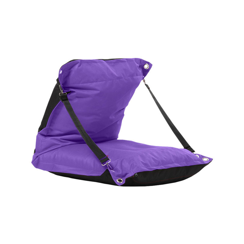 Fauteuil à billes standard pour l'extérieur, Mauve / noir 100% polyester