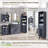 Bathroom Floor Storage Cabinet  With Slatted Sliding Door-497135831