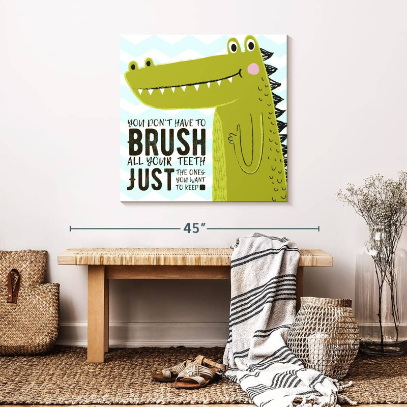 «Brush Dino», impression sur toile, H 30 po x l 30 po x P 1,25 po