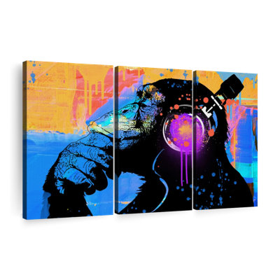 Animal «The Thinker Canvas Print» sur