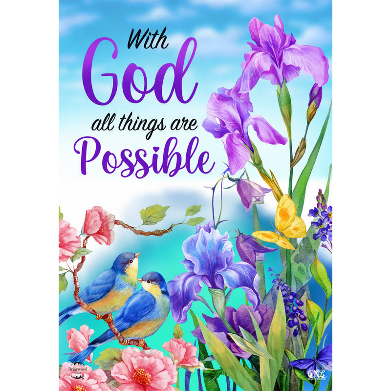 With God Garden Flag