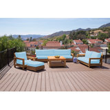 Chatsworth Outdoor 6 - Piece Teak Conversation Set