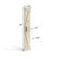 Porte de grange pliante gaufrée 84 po avec quincaillerie coulissante Coast Sequoia-93676249-88182330