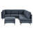 Linen Modular Sectional Sofa with Custom Configuration-780791673-780791672-780791667