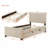 Velvet Upholstered Platform Bed with Twin Size Trundle-2116323478-2116323472