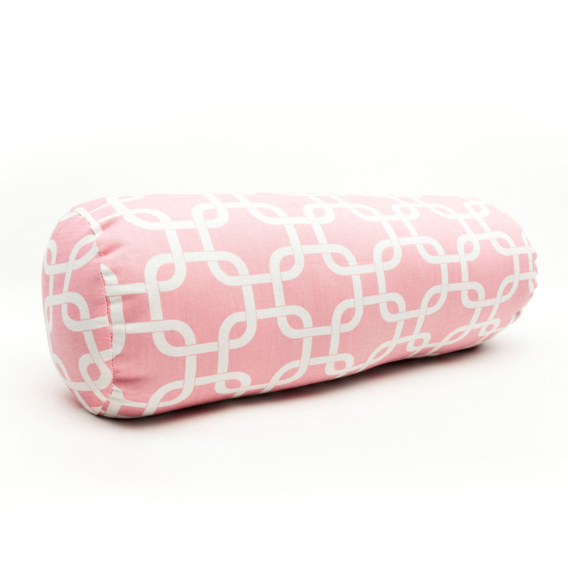 Links Outdoor Bolster Throw Pillow, Pink