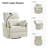 Talana Contemporary 38" Power Rocking Swivel Nursery Recliner with USB-865281526