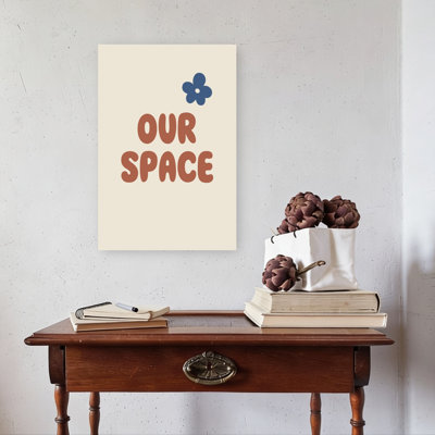 «Our Space Retro Flower», reproduction d'art rétro rétro
