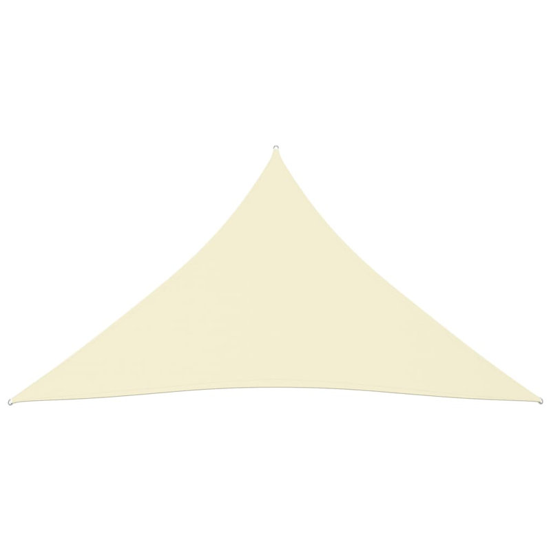 Quamba 3.6m x 3.6m Triangular Shade Sail, Cream