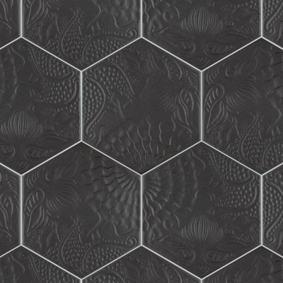 Gaudi Hex 9" x 10" Porcelain Patterned Wall & Floor Tile