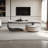 Leaf shaped shaped rock table-104470987-104470988