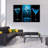 3 Piece Framed Canvas Art - Blue Bliss Modern Wall Decor For Living Room & Bar (Ready To Hang)-248486244