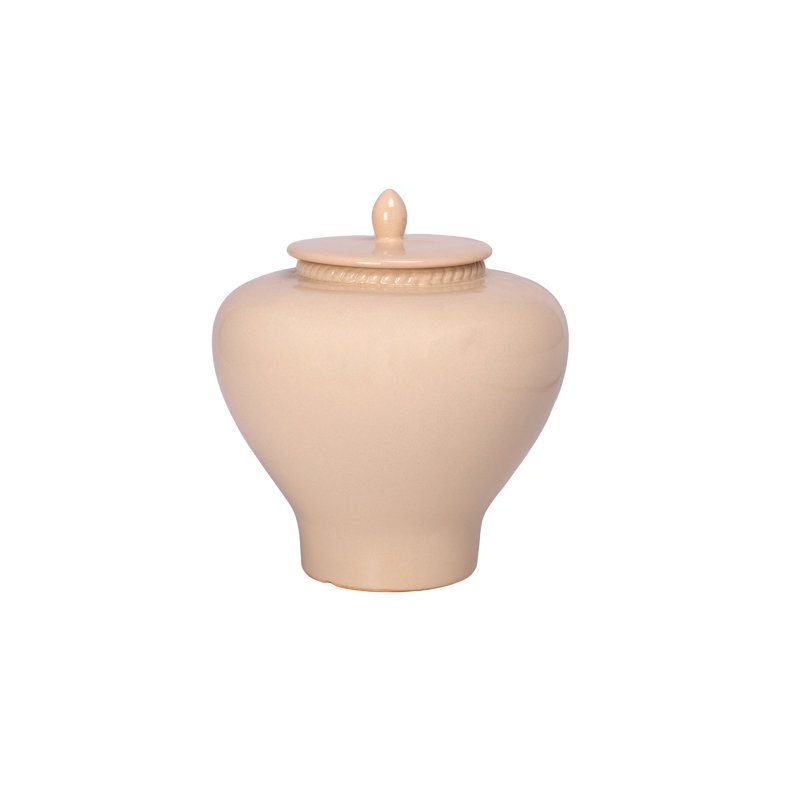 Ceramic Chinoiserie Ginger/temple Jar Cream