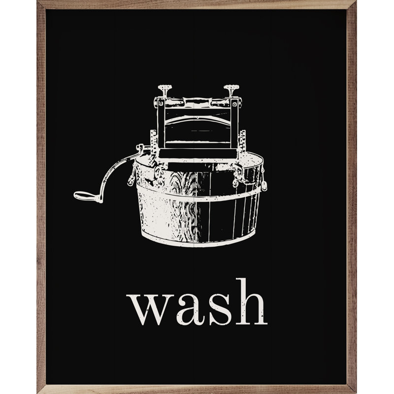 Wash With Icon Black, 20" H x 16" W