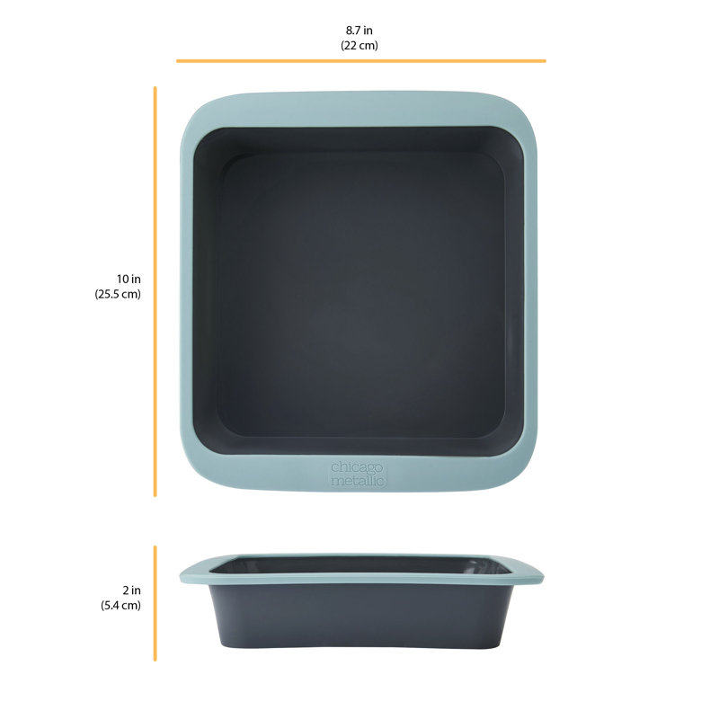 Chicago Metallic Silicone 8-Inch Square Cake Pan