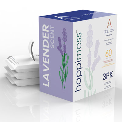 happimess Lavender Scented Drawstring Trash Can Liner 60 Count