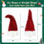 Arbre de Noël artificiel pré-éclairé - conception de chapeau de père Noël à DEL, 1050 pointes, arbre de Noël courbé fantaisiste