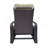 Outdoor Recliner, Automatic Adjustable Wicker Lounge Recliner Chair With Comfy Thicken Cushion, All Weather Aluminum Frame