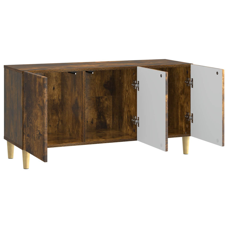 TV Stand, 50cm H x 99cm L x 34.5cm W, Smoked Oak