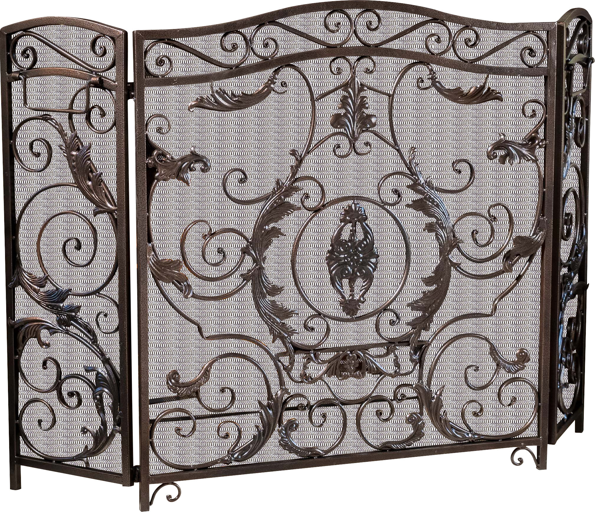 Fleur De Lis Living Almaden Iron Fireplace Screen & Reviews Wayfair