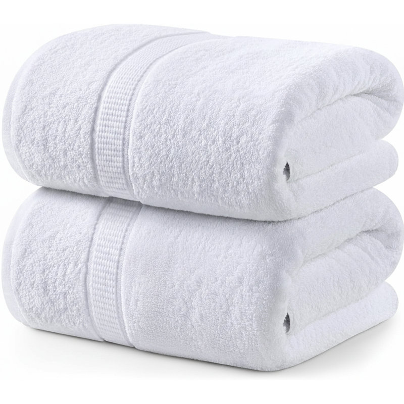 100% Cotton Bath Towel, White