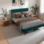 Structure de lit plateforme tapissier - avec tête de lit, aucun sommier nécessaire, rangement sous le lit 14 po-118607248-118607247