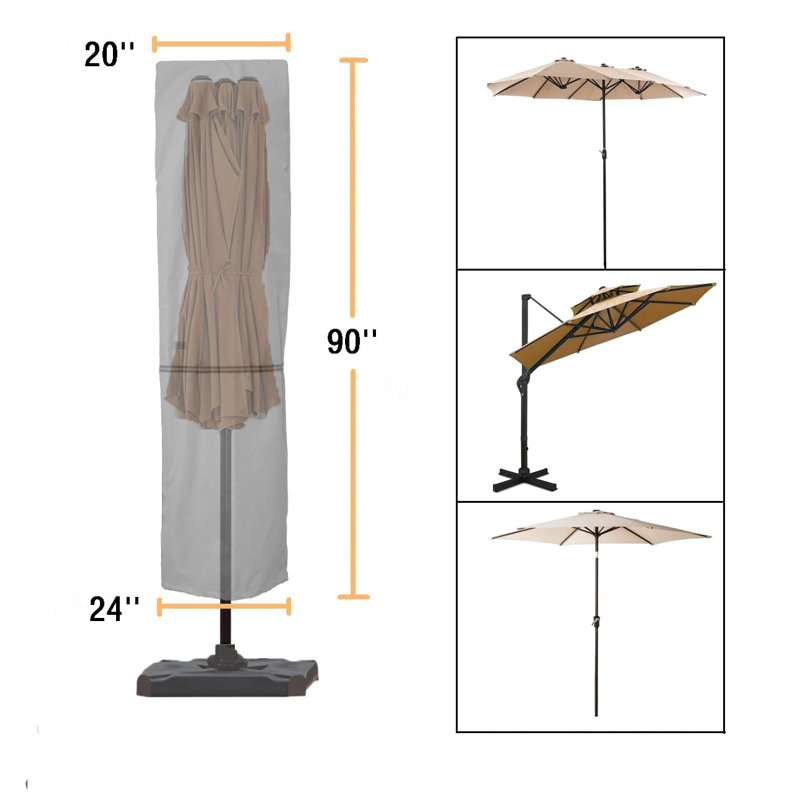 Housse de parasol pour l'extérieur