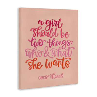 Where & What She Wants Canvas Wall Art by The Paper Curator