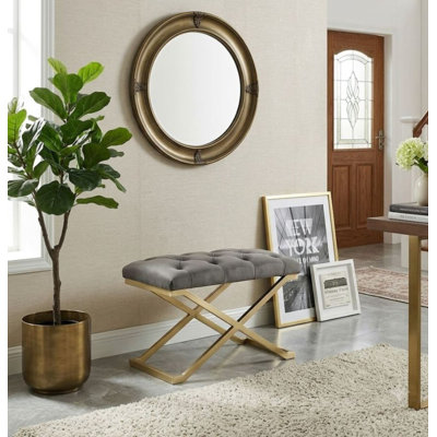 Banc en velours Romano