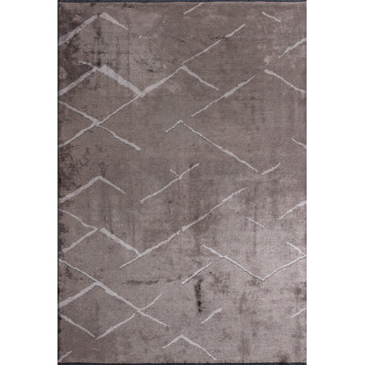 Rapture Gray Abstract Luxury Area Rug