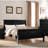 Amadis Wooden Sleigh Bed-218085877-221437852