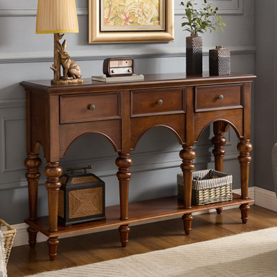 French-style light luxury simple console table