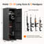 Coffre-fort à empreinte digitale pour fusils et fusils de chasse avec rangement réglable Kaer 10-12 | Armoire à fusil biométrique pour la maison