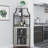 Corner Wine Bar Rack Cabinet With Detachable Wine Rack, Home Bar Cabinet-1804669099