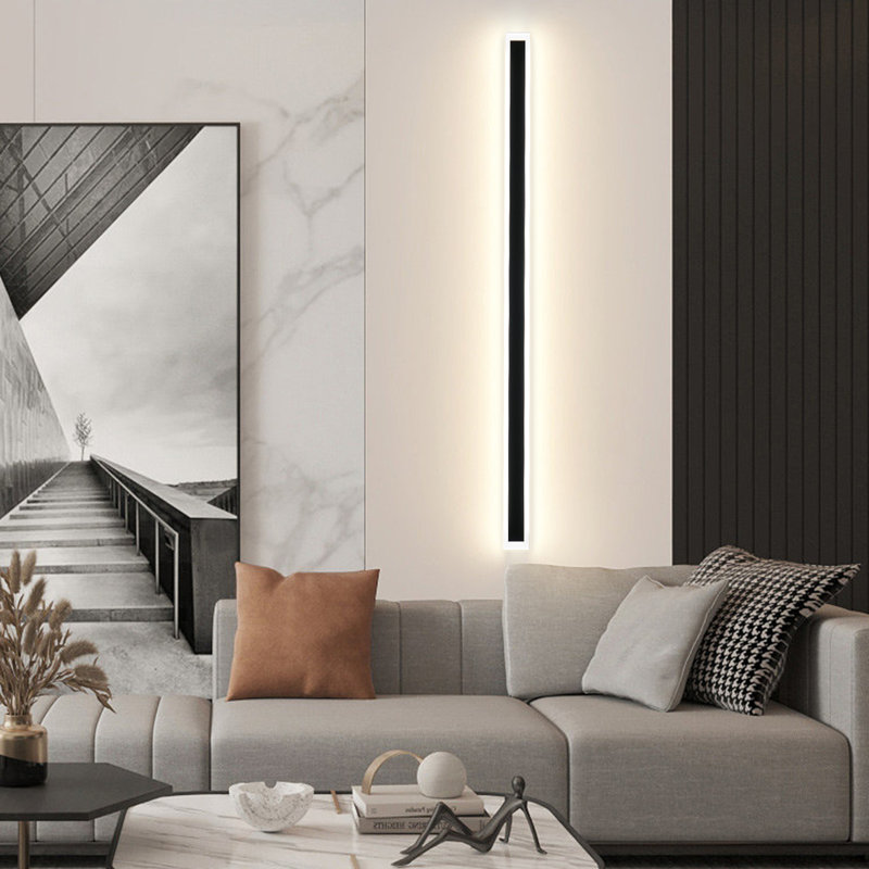 1 - Light LED Wall Sconce, Light Bar, 39.37" H x 3.15" W x 1.57" D
