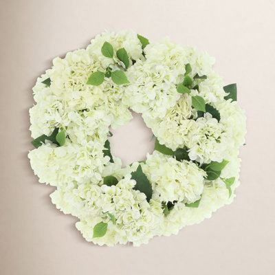 The Holiday Aisle® Sofia 26" Hydrangea Wreath