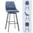 Avianah Swivel Upholstered Counter Stool with Metal Frame-104743609