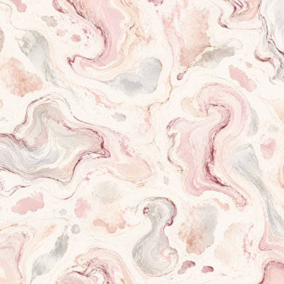 Peel and Stick Wallpaper marble Pink Contact Paper Removable Self Adhesive Wall Mural Wall Decor for Bedroom Kitchen Cabinets 17.7in x 118in
