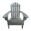 Chaise Adirondack d'extérieur ou d'intérieur en bois