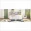 Lit de jour en bois pleine grandeur avec 2 armoires, 4 tiroirs et Tablettes - sans sommier blanc-857497394