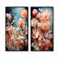 Ensemble de 2 décorations murales marines sous-marines Coral Elegance II - Corail-102583508-102583512