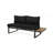 Modern Left Arm Outdoor Sofa Seater