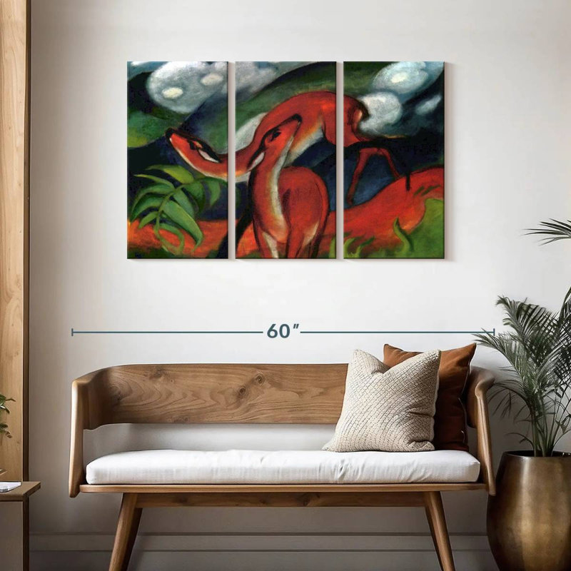 Brampt Red Deer II 1912, 28" H x 45" W