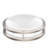 12" Dimmable LED Flush Mount Ceiling Lights 1050LM, 2700K/3000K/3500K/4000K /5000K Changeable Ceiling Lights, Brushed Nickel Finish (Set of 6)