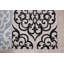 Tapis noir/beige zone Bertie
