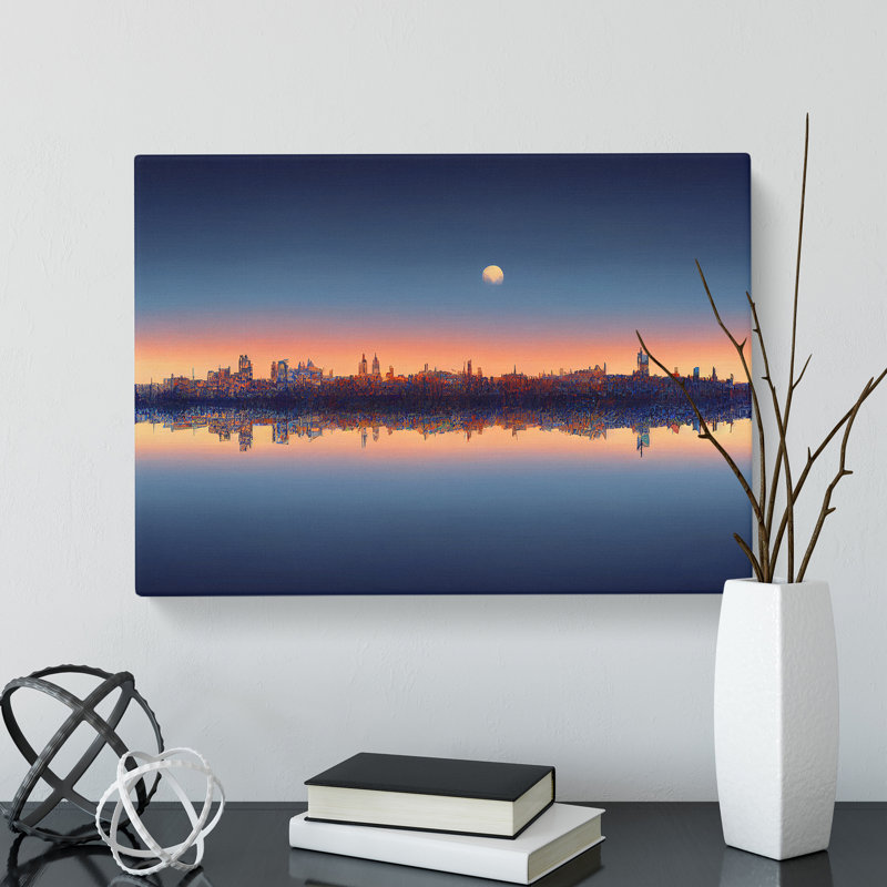 Stimulating Skyscraper Skyline - Wrapped Canvas, 50cm H x 76cm W x 3cm D