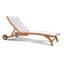 Tolya 78.75'' Long Reclining Teak Single Chaise-1276471012