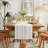 Soly Runner No Pattern Linen Blend Table Runner-407020492