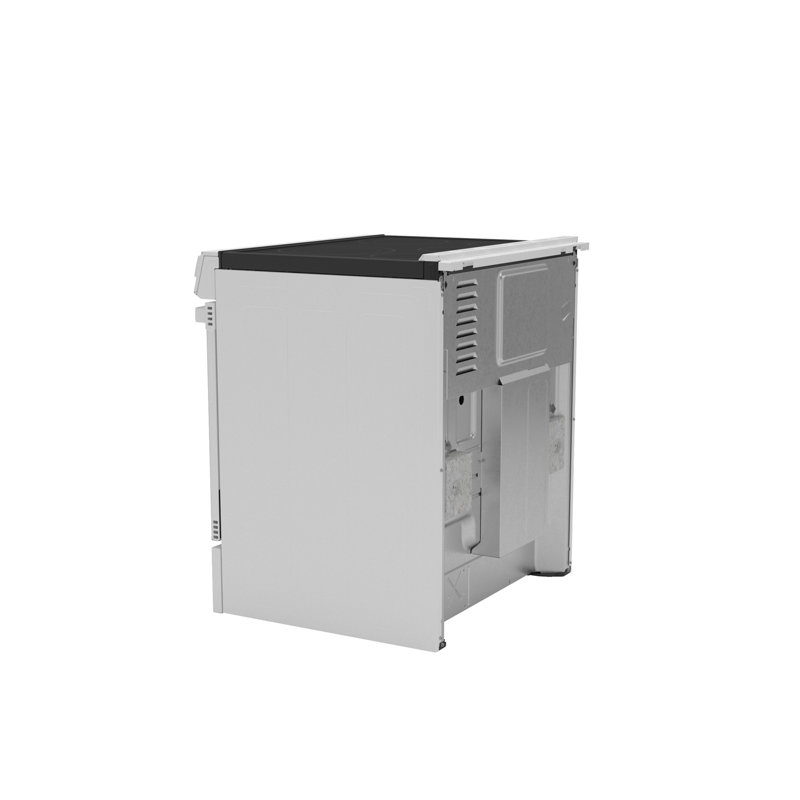 GE 30" Slide-In Electric Convection Range, White